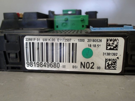 BOITIER GESTION HABITACLE PEUGEOT 208 PH2 2015-