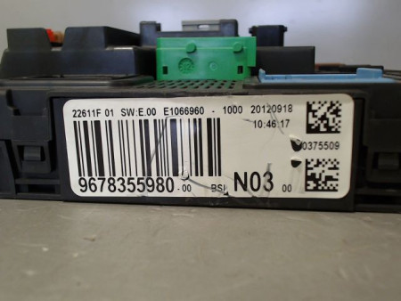 BOITIER GESTION HABITACLE PEUGEOT 208 12-15