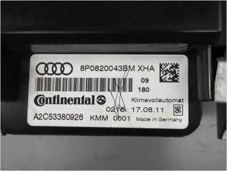 COMMANDE DE CHAUFFAGE AUDI A3 SPORTBACK 08-12