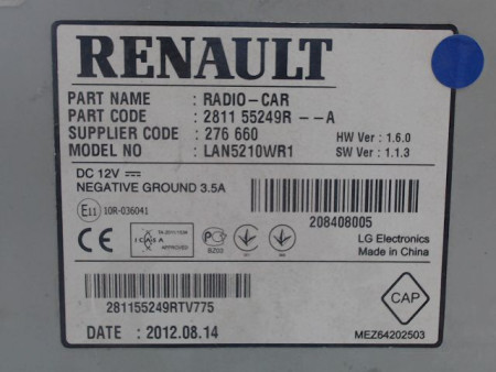 ECRAN GPS RENAULT CLIO