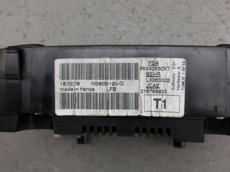 COMMANDE DE CHAUFFAGE PEUGEOT 206