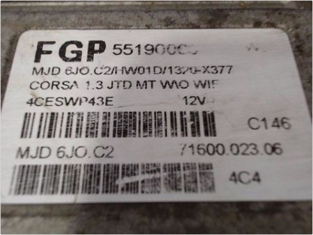 CALCULATEUR MOTEUR OPEL CORSA (C) 03-06