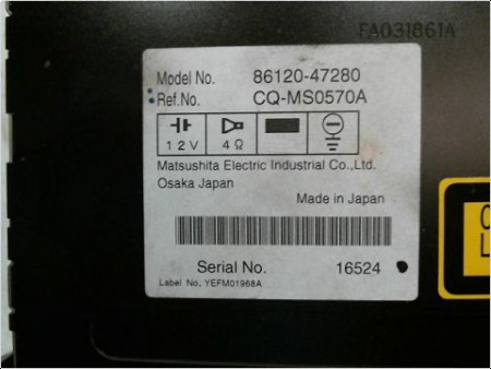 AUTORADIO TOYOTA PRIUS II 04-09