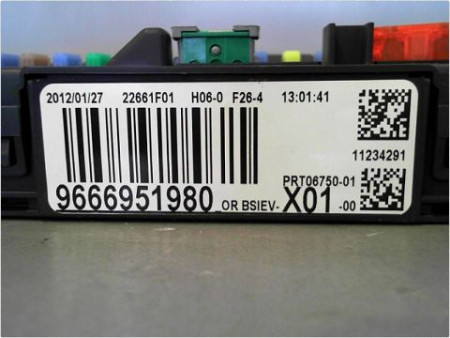 BOITIER GESTION HABITACLE PEUGEOT 207 2006-2013