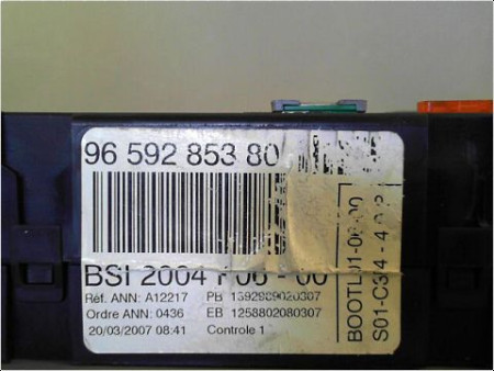 BOITIER GESTION HABITACLE PEUGEOT 207 2006-2013