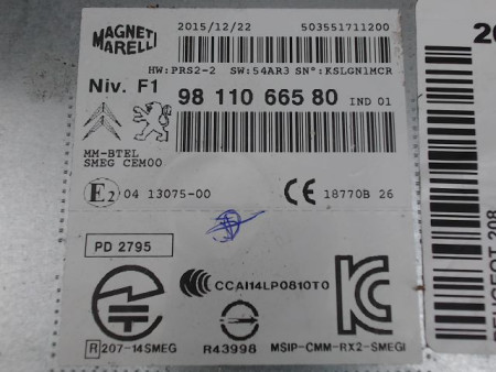 AUTORADIO PEUGEOT 208