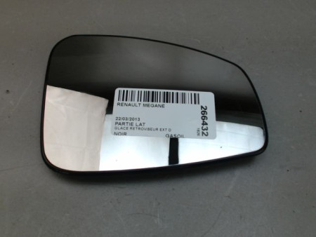 GLACE RETROVISEUR EXT D RENAULT MEGANE