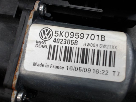 MECANISME LEVE-GLACE AVANT GAUCHE VOLKSWAGEN GOLF