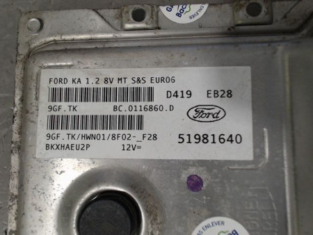 CALCULATEUR MOTEUR FORD KA