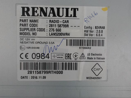 AUTORADIO DACIA SANDERO