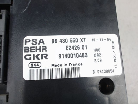 COMMANDE DE CHAUFFAGE PEUGEOT 206