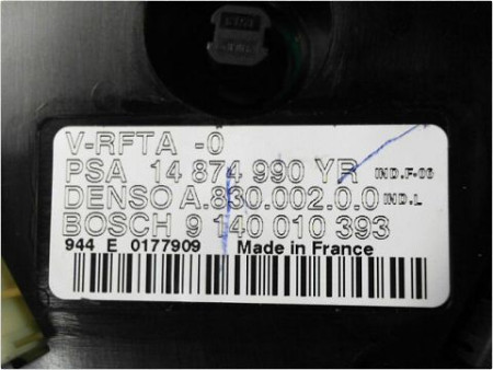 COMMANDE DE CHAUFFAGE CITROEN C8 2002-2014