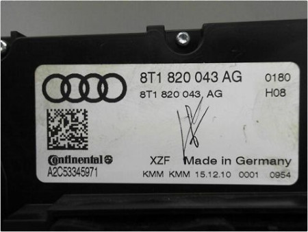 COMMANDE DE CHAUFFAGE AUDI A4 08-11