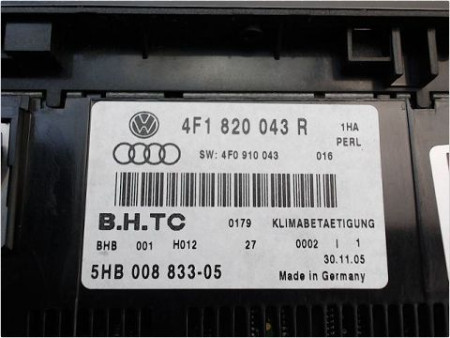 COMMANDE DE CHAUFFAGE AUDI A6