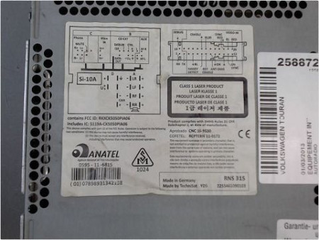 AUTORADIO VOLKSWAGEN TOURAN