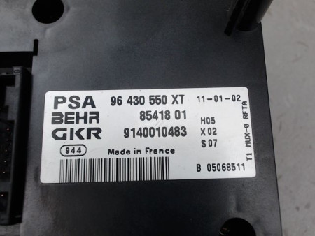 COMMANDE DE CHAUFFAGE PEUGEOT 206