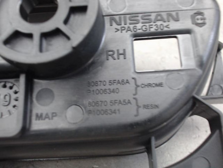 POIGNEE INTERIEURE PORTE ARRIERE DROIT NISSAN MICRA