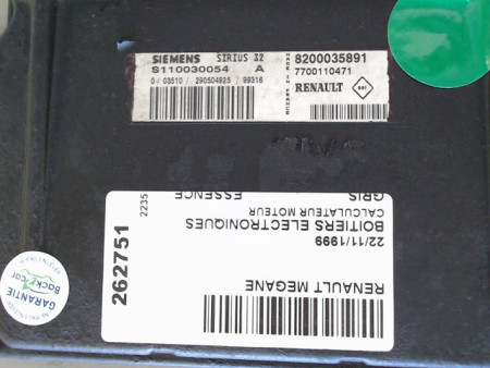CALCULATEUR MOTEUR RENAULT MEGANE