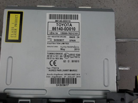 AUTORADIO TOYOTA YARIS