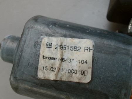 MECANISME LEVE-GLACE AVANT DROIT OPEL INSIGNIA