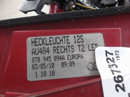 FEU ARRIERE INTERIEUR DROIT AUDI A5