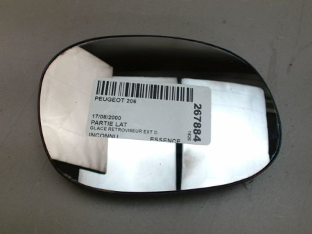 GLACE RETROVISEUR EXT D PEUGEOT 206