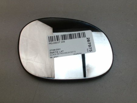 GLACE RETROVISEUR EXT D PEUGEOT 206