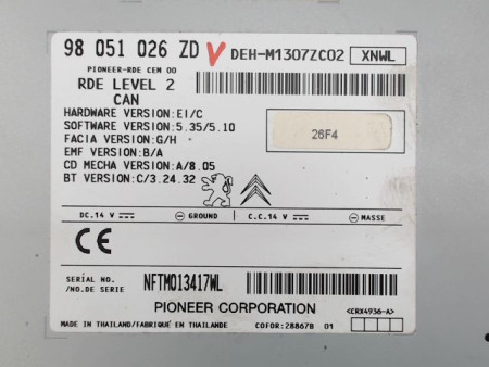 AUTORADIO PEUGEOT 208