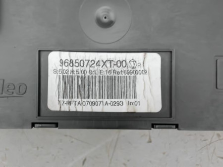 COMMANDE DE CHAUFFAGE PEUGEOT 308