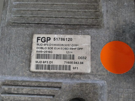 CALCULATEUR MOTEUR FIAT DOBLO