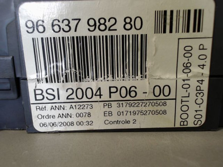 BOITIER GESTION HABITACLE PEUGEOT 207