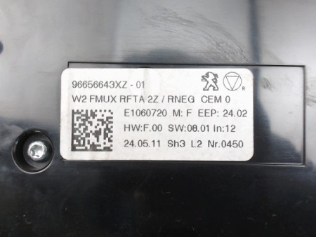 COMMANDE DE CHAUFFAGE PEUGEOT 508