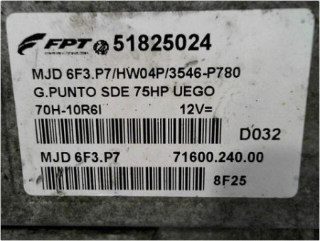 CALCULATEUR MOTEUR FIAT GRANDE PUNTO III 05-13