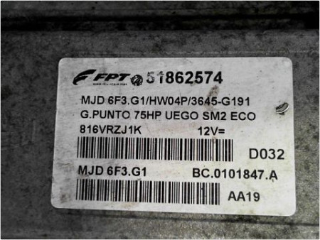 CALCULATEUR MOTEUR FIAT PUNTO EVO III 09-13