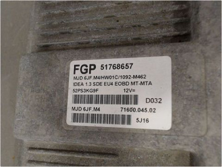 CALCULATEUR MOTEUR FIAT IDEA