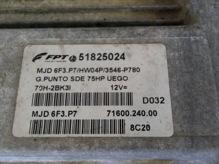 CALCULATEUR MOTEUR FIAT PUNTO