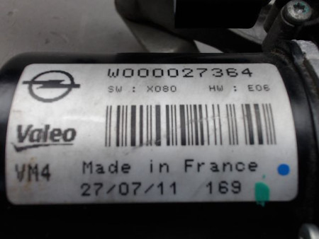 MECANISME ESSUIE-GLACE AVANT OPEL ZAFIRA