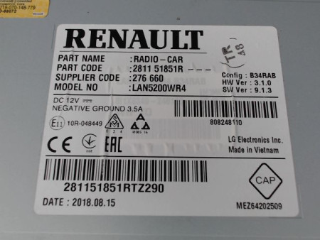 ECRAN GPS DACIA SANDERO