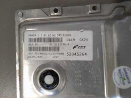 CALCULATEUR MOTEUR FIAT PANDA