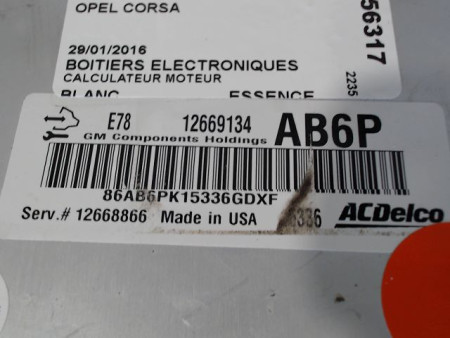 CALCULATEUR MOTEUR OPEL CORSA