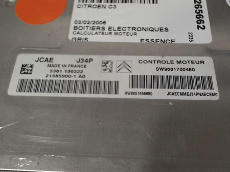 CALCULATEUR MOTEUR CITROEN C3