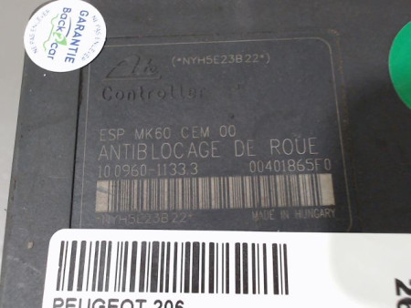 UNITE HYDRAULIQUE ABS PEUGEOT 206