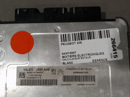 CALCULATEUR MOTEUR PEUGEOT 206
