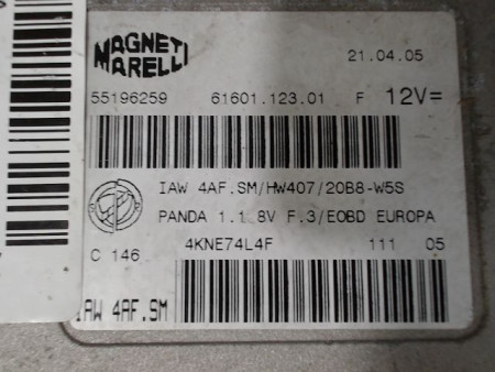 CALCULATEUR MOTEUR FIAT PANDA