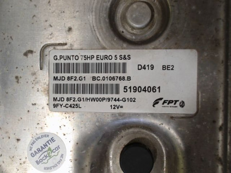 CALCULATEUR MOTEUR FIAT PUNTO