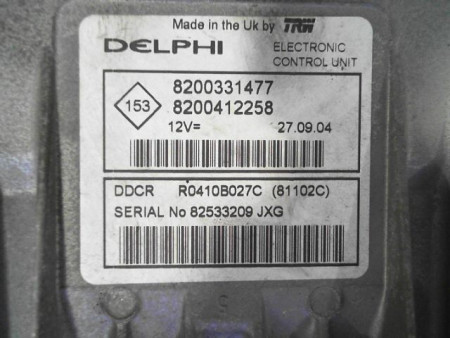 CALCULATEUR MOTEUR RENAULT CLIO II PH.2 01-06