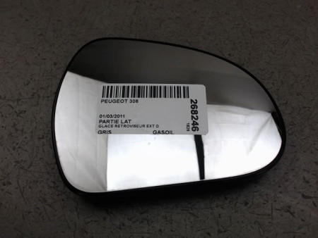 GLACE RETROVISEUR EXT D PEUGEOT 308