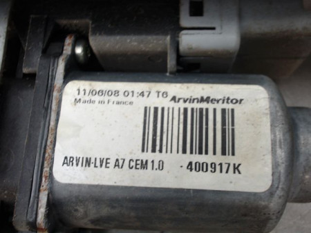MECANISME LEVE-GLACE AVANT GAUCHE PEUGEOT 207