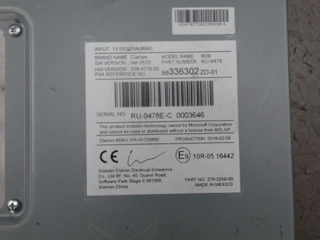 AUTORADIO PEUGEOT 208