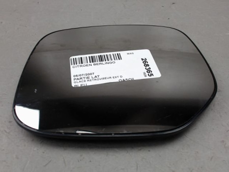 GLACE RETROVISEUR EXT D CITROEN BERLINGO